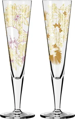 Produktbild von Ritzenhoff GOLDNACHT CHAMPUS 2er Set Champagnerglas #31 & #32 Maggie Enterrios