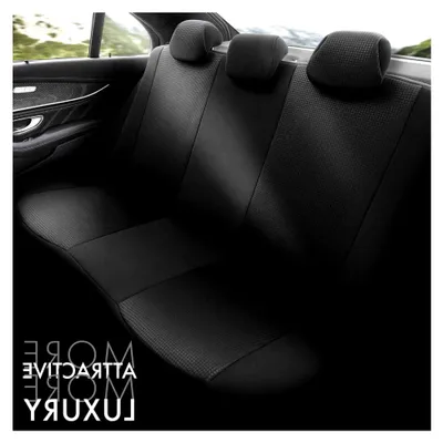 Produktbild von Auto Sitzbezug Sitschoner Schonbezug Universal Komfortabel Schwarz -L3