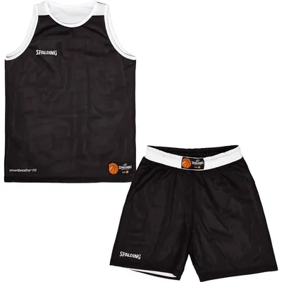 Produktbild von Spalding Double Face Basketball-Set Reversible Kinder - Schwarz / Weiß | Größe: 128
