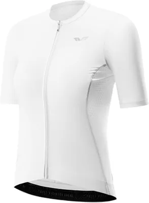 Produktbild von ROCKBROS TVI Radtrikot Damen Kurzarm Atmungsaktiv Schnelltrocknend Für Rennrad MTB Sommer Weiß Größe L
