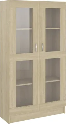 Obrázek produktu pro vidaXL Vitrína Sonoma dub 82,5x30,5x150 cm výrobek ze dřeva