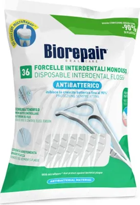 Obrázok produktu pre Biorepair Ručné zubné nite s voskovanou niťou 36ks.