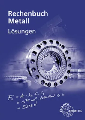 Produktbild von Lösungen zu 10307 Rechenbuch Metall