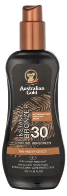 Produktbild von Australian Gold Spray Gel Instant Bronzer SPF30