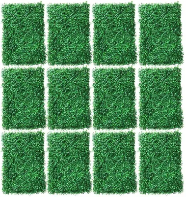 Obrázek produktu pro 12 kusů umělých rostlinných stěn Umělá tráva pro terasové zahradní stěny Chodníky (40 x 60 cm)