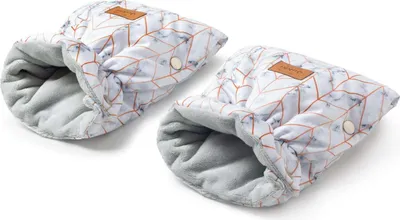Produktbild von Handwärmer für Kinderwagen (2 St.) - Marble Winter