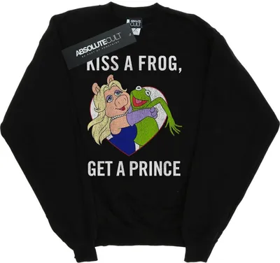 Produktbild von Disney - "The Muppets Kiss A Frog" Sweatshirt für Herren BI42286 (XL) (Schwarz)