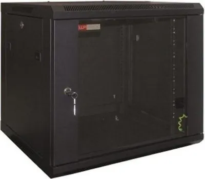 Produktbild von WP WPN-RWB-12605-B, Wandmontiertes Regal, 12U, 60 kg, Schwarz