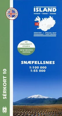 Image de Islande Serkort 10 Snaefellsnes 1 : 100 000