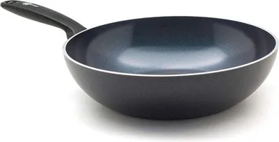 Produktbild von Keramische 28cm/36L Wokpan - Induktions- und Backofenfest - PFAS-frei - Geschirrspülerfest - Schwarz