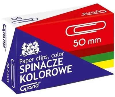 Produktbild von Farbige Büroklammern, 50 mm, 50 Stück, GRAND