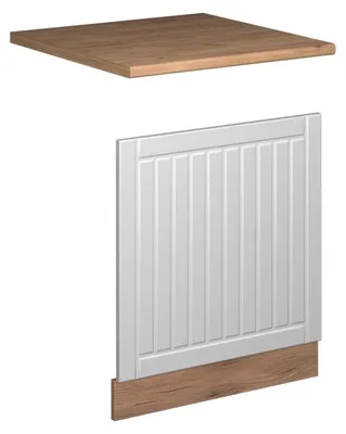 Image de Façade Vicco Fame-Line Blanc campagne/Chêne de force doré 60cm, PT Chêne, Model 56967