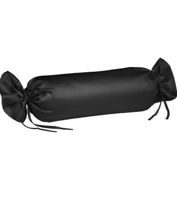 Produktbild von liebling Kissenhülle Nackenrolle Interlock Jersey 40 x 15 cm, Farbe schwarz, Kissenbezug aus 100% Baumwolle, edler Glanz, waschbar 60 Grad