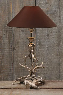 Produktbild von BOLTZE Lampe Geweih silber/braun H54cm