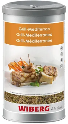 Immagine prodotto di Wiberg Grill Miscela diper condimenti mediterranei in contenitore per aromi 540g