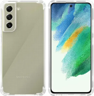 Produktbild von Cadorabo Hülle für Samsung Galaxy S21 FE in VOLL TRANSPARENT Schutzhülle aus flexiblem TPU Silikon Back Case Cover Etui Handy Hülle