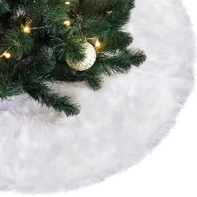 Image de SolidKeus - Jupe en peluche pour sapin de Noël, diamètre 122 cm