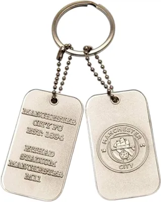 Produktbild von Manchester City FC - Schlüsselanhänger, Hund BS6362 (Einheitsgröße) (Silber)