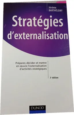 Image de Jérôme BARTHELEMY - Stratégies d'externalisation