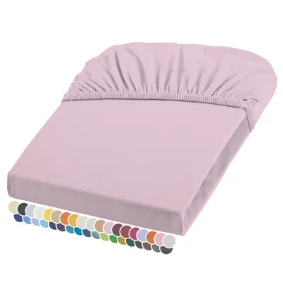Produktbild von liebling Elasthan Spannbetttuch 90x200 bis 100-220 cm, mit Rundumgummizug, faltenfrei & atmungsaktiv, Matratzen bis 26 cm Höhe, rosa