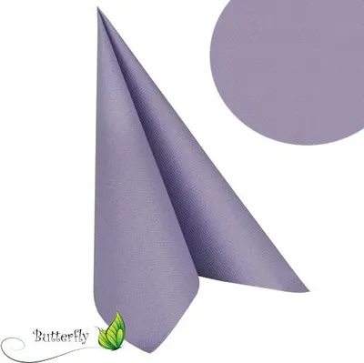 Produktbild von Servietten 25x25cm 'Royal Collection' (20St) uni, Farbe:flieder
