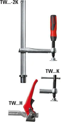Image de Élément de serrage Bessey à portée fixe TW16 200/100 (levier) 
 | TW16-20-10H