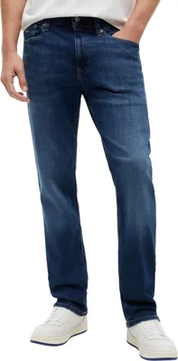 Productafbeelding van Tommy Jeans heren jeans, model Ryan, slim fit, blauw (donkere denim), maat 31W/30L
