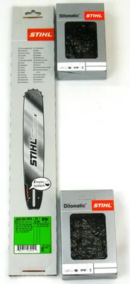 Produktbild von STIHL original Schiene 35cm 3/8'P/1,3 Rollomatic 3005 000 4809+2 Stück Stihl Halbmeisselketten