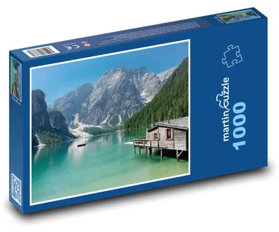 Obrázek produktu pro Puzzle 1000 Horské jezero s chatou - martinpuzzle
