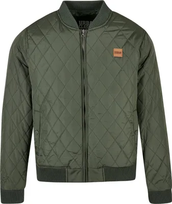Produktbild von Urban Classics - DIAMOND Quilt Nylon Jacket oliv - L