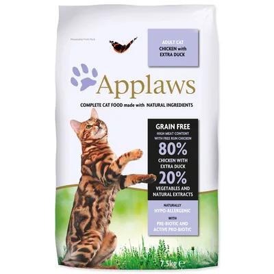Produktbild von Applaws Suché krmivo pre mačky Kuracie mäso s kačicou - 7,5 kg