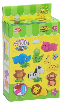 Immagine prodotto di Set di argilla con 2 forme di animali e 1 strumento