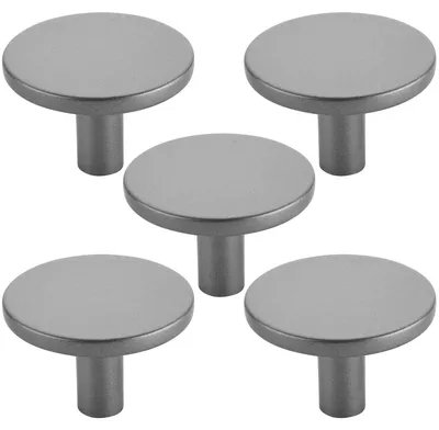 Produktbild von SOTECH Möbelknopf SW169 Titan Schrankknopf – Ø 40 mm, Titanoptik (5 Stück)