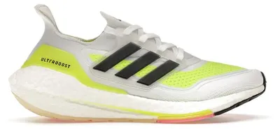 Produktbild von adidas Ultra Boost 21 White Solar Green (Women's) - EU 42