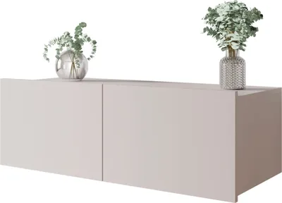 Produktbild von MIRJAN24 TV-Lowboard Calabrini 3, Stilvoll Wohnzimmer, TV-Lowboard mit zwei Drehtüren (Farbe: Cashmere)