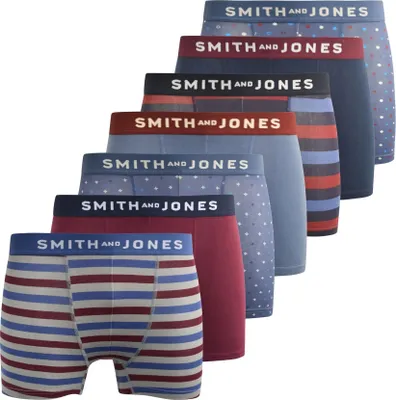 Produktbild von Smith & Jones - "Aziel" Boxershorts für Herren(7er-Pack) BG1756 (L) (Bunt)