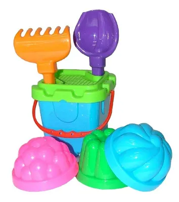 Produktbild von Polesie 7123 Set 261 Eimer Sieb Schaufel Rechen Form 3x p.40 mix Preis pro Stück.