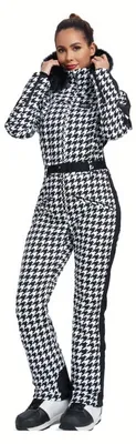Produktbild von Damen-Skianzug - Ski-Overall - Wintersportbekleidung - Schneeanzug - Einteiliger Ski-Anzug - Mit Kapuze