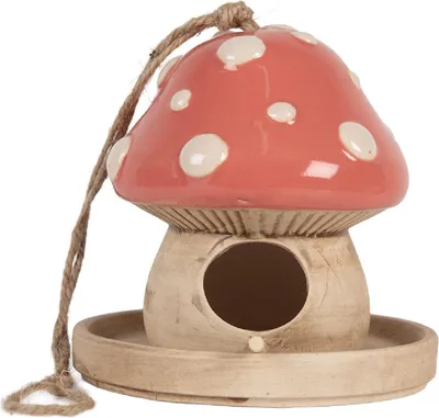 Immagine prodotto di Casetta per uccelli Clayre & Eef Beige-Rose 13 cm