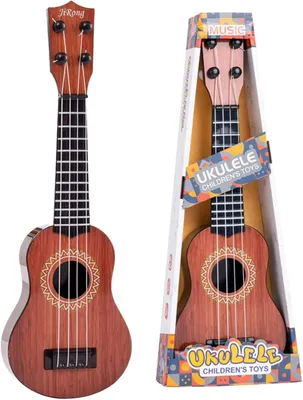 Zdjęcie produktu dla Gitara dla dzieci, 36 cm, 4 struny regulowane, mini instrument muzyczny, przeznaczona dla dzieci