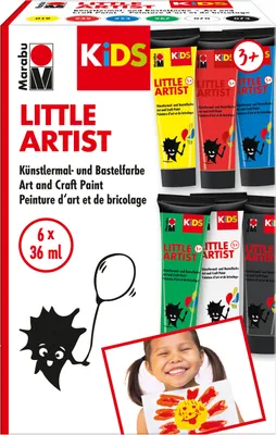 Produktbild von Marabu KiDS Bastelfarbe Little Artist 36 ml 6er Set