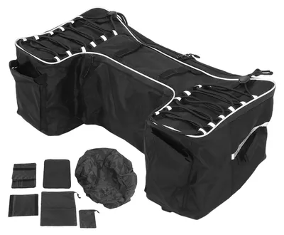 Produktbild von 50L ATV-Rücksitz-Aufbewahrungstasche, 600D-Gewebe, wasserdicht, UTV-Gepäckträger