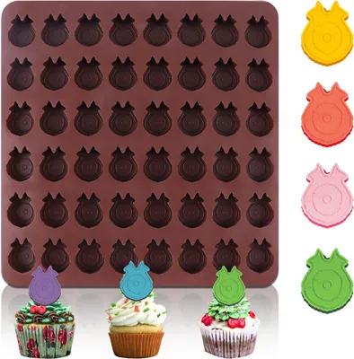 Image de Moules en silicone pour chocolat, chocolats, glaces, gâteaux, capacité de 48 portions