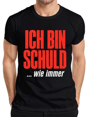 Productafbeelding van "Ik ben schuldig, zoals altijd. Grappig, sarcastisch statement. Heren T-shirt, zwart, maat XL."