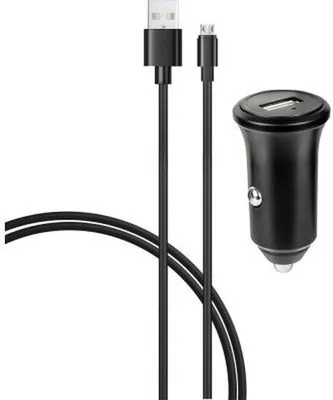 Immagine prodotto di BigBen Connected, caricatore per auto USB-A 2,4A a ricarica rapida + cavo USB-A / Micro-USB, nero