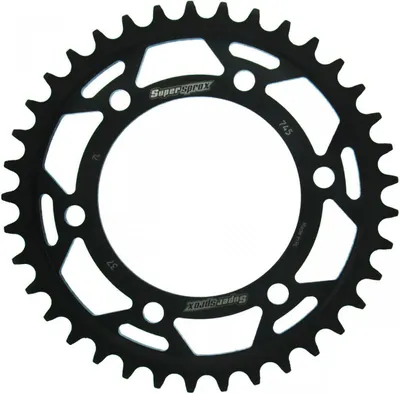 Produktbild von Stahl-Kettenrad Supersprox 525 - 37Z (schwarz) RFE-745:37-BLK|ID 100,0 LK 124,0 6-Loch