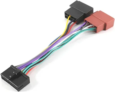 ISO-Adapterkabel Autoradio, 20 Pin, 1,5 mm², schwarz