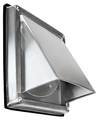 Produktbild von Edelstahl Ablufthaube LG 5512 L Lüftungsgitter DN 125 int. Außenverschlussklappe