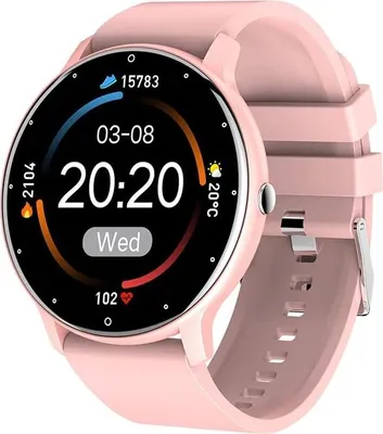 Produktbild von Ultradünne Smartwatch mit 1,28 Zoll Touchscreen, Fitness-Tracking, Herzfrequenz, Schlafüberwachung, Wetteranzeige, Benachrichtigungen & mehr.