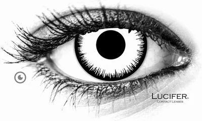 Obrázok produktu pre Lucifer® Mystic White farebné nedioptrické kontaktné šošovky